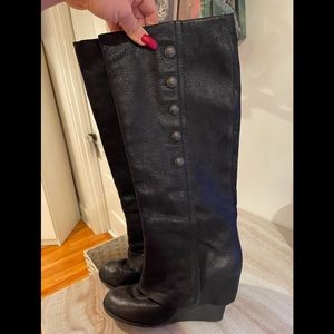 Vincent Camuto leather Wedge Boot.